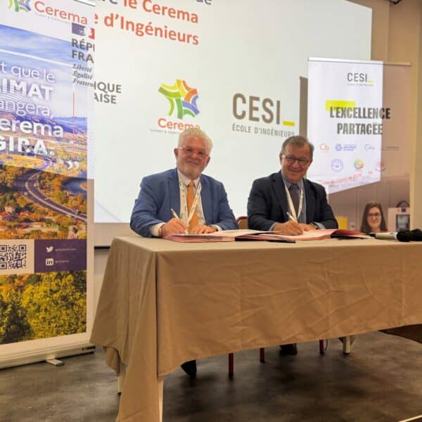 Transition écologique, ville durable, infrastructures : CESI École d&rsquo;Ingénieurs et le Cerema signent un partenariat stratégique au service des territoires de demain